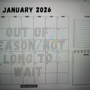Golfer Yearly Planner